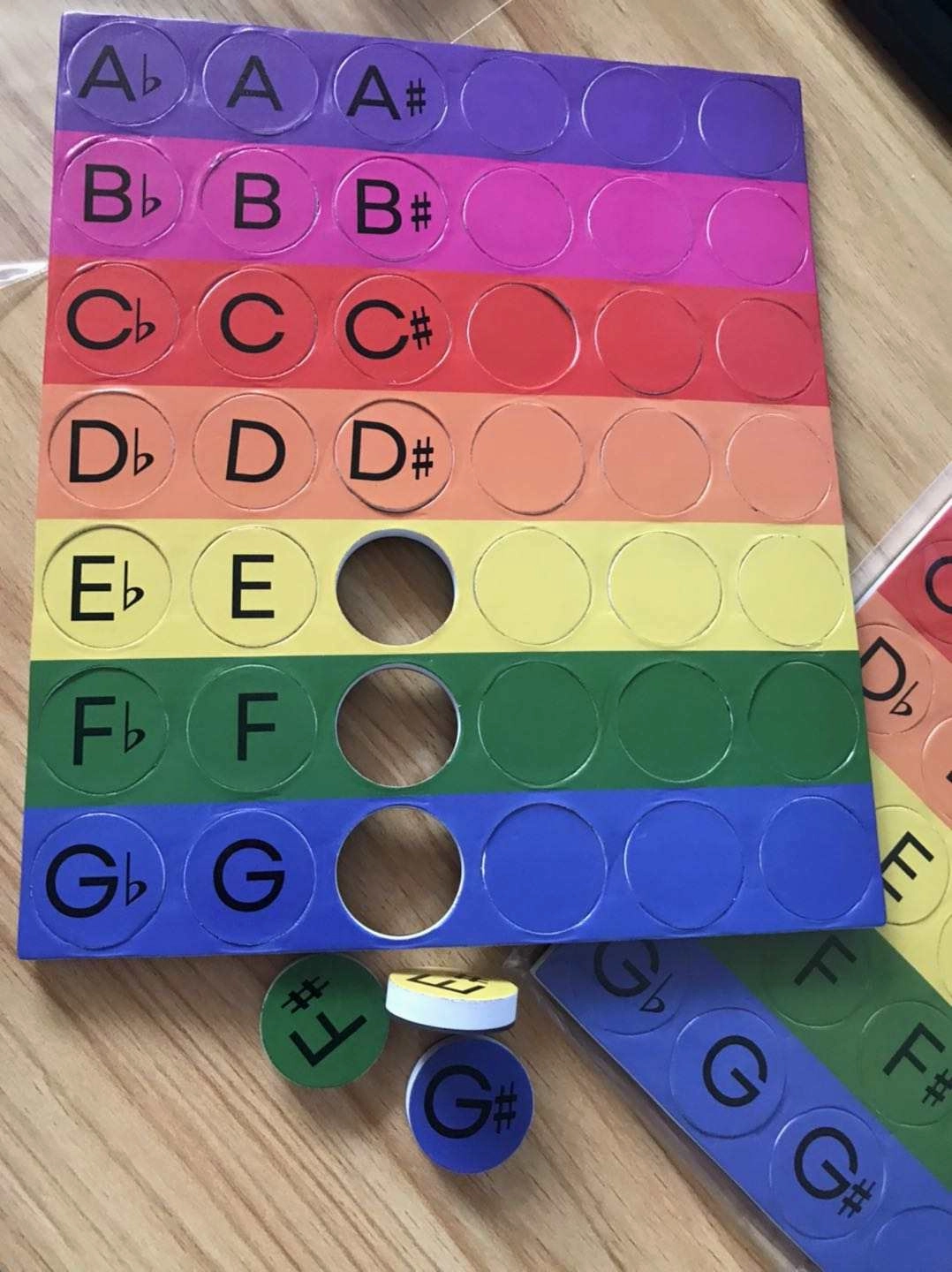 Musical Alphabet Magnets - Rainbow