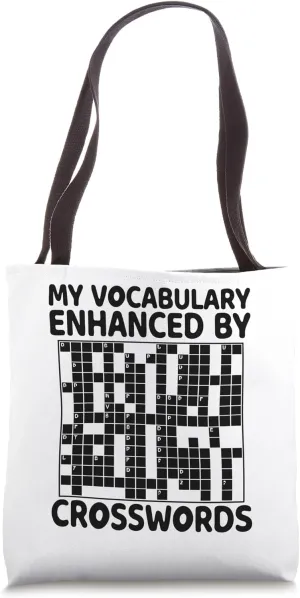 My Vocabulary Enhanced By Crosswords Crossword Puzzle Tote Bag