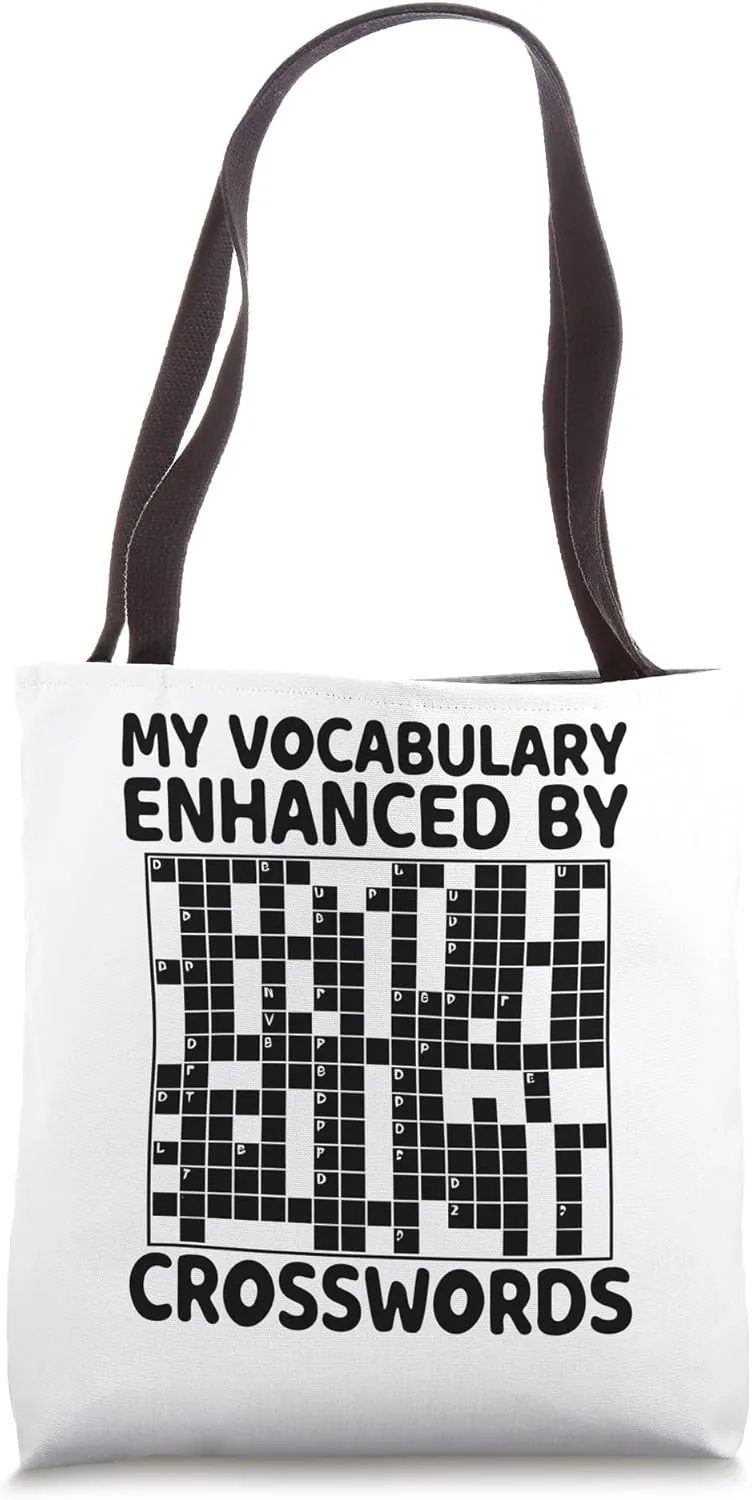 My Vocabulary Enhanced By Crosswords Crossword Puzzle Tote Bag