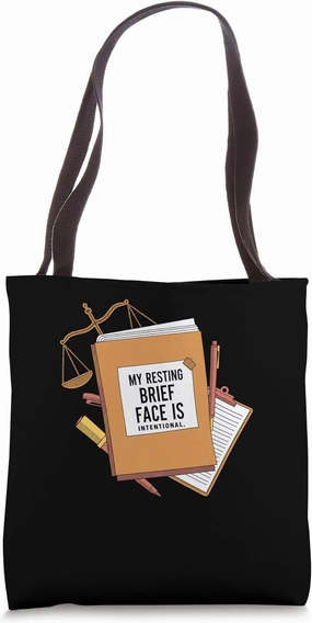 My Resting Brief Face Is Intentional Tote Bag