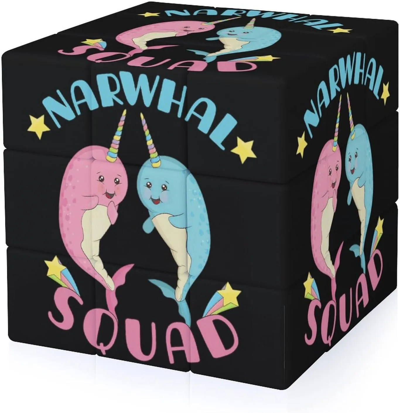 Narwhal Squad Adults 3x3x3 Color-Matching Smooth Fully Printed Cube Gift