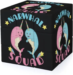 Narwhal Squad Adults 3x3x3 Color-Matching Smooth Fully Printed Cube Gift