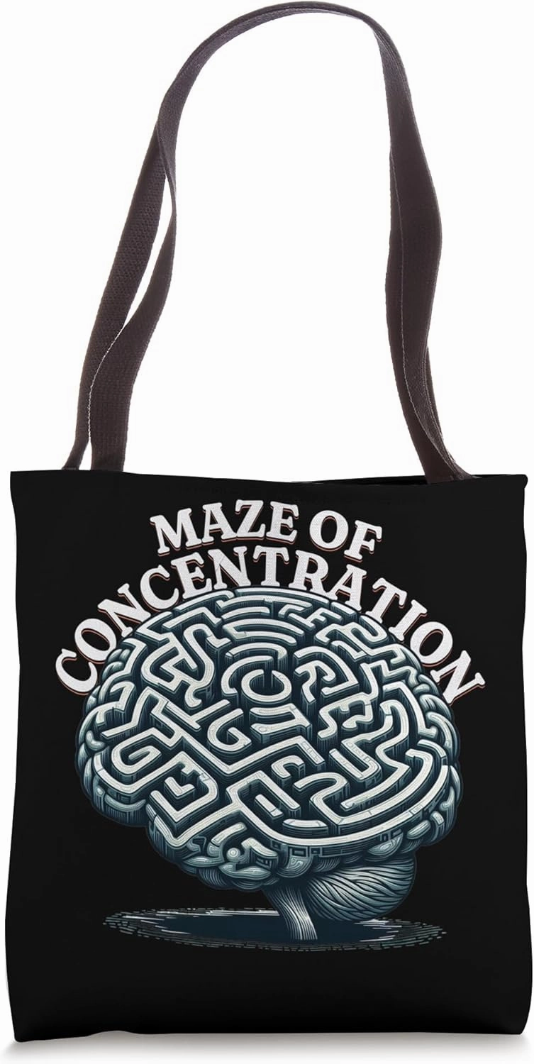 Navigating Maze Of Concentration Finding Focus And Clarity Tote Bag