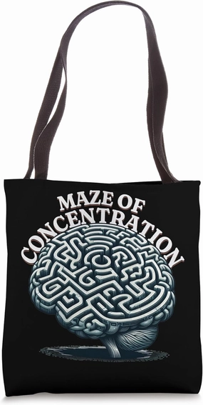 Navigating Maze Of Concentration Finding Focus And Clarity Tote Bag