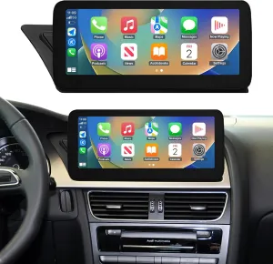 NINETOM 12.3 inch Touchscreen Wireless CarPlay Android Auto Multimedia Car Radio Receiver Compatible with Audi A4 A5 S4 S5 with 3G MMI  System (2009-2015),Support Mirrorlink, Camera, Navigation