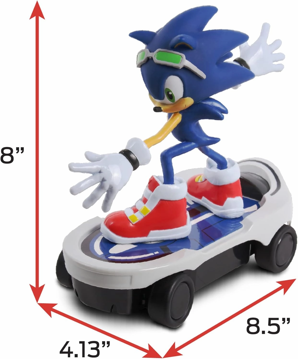 NKOK Sonic NKOK Free Rider R/C, Turbo Boost Feature: Goes from Fast to Super-Fast, Allows Children to Pretend to Drive and Have Fun at The Same Time, for Ages 6 and up