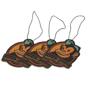 No Monkeying Around 3 Pack Car Air Freshner (Coconut Scent)