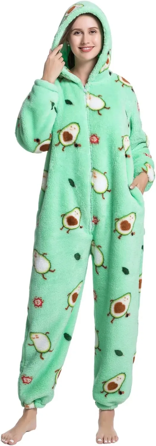 Nousion Licorne Unisex Adult Onesies Pajamas, Cosplay Christmas Sleepwear Onesies Outfit