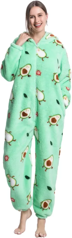 Nousion Licorne Unisex Adult Onesies Pajamas, Cosplay Christmas Sleepwear Onesies Outfit