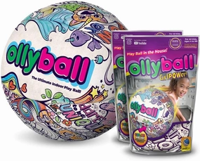 Ollyball Girl Power! The Ultimate Indoor Colorable Play Ball for Kicking and Coloring in The House!