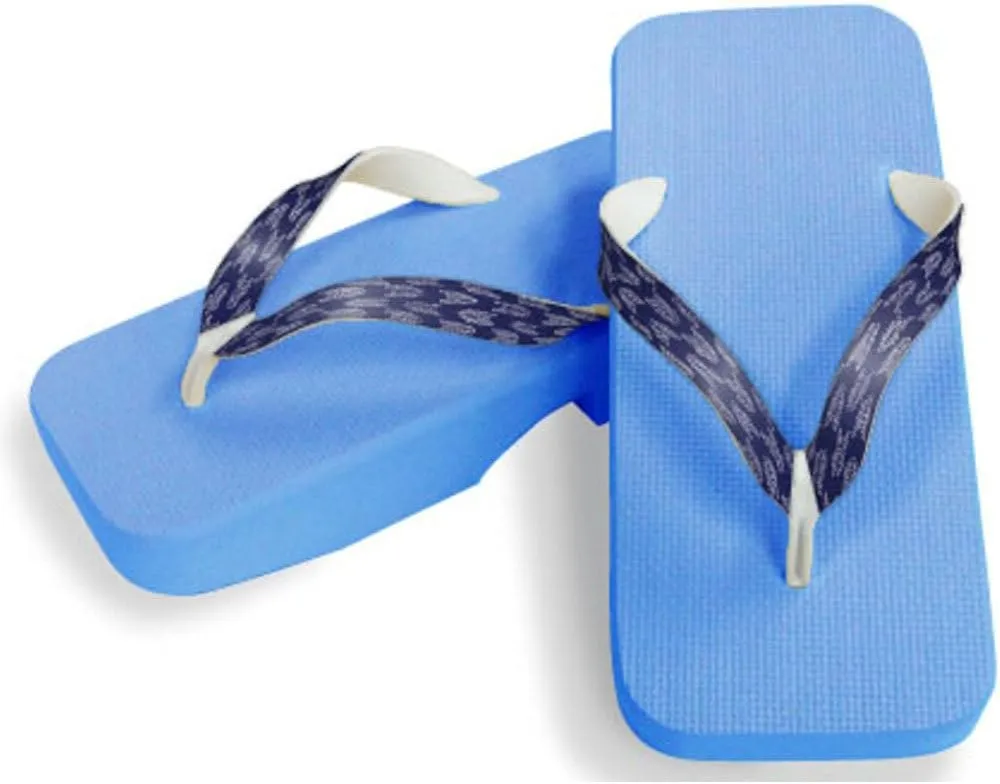[One Step] [Hajime] Geta Geta Clogs, Soft and Water Resistant, Made of Sponge, 10.6 inches (27 cm), SB/Yakasuri x Navy Blue, Yagasuri x Navy Blue (Sponge, 27), Yagasari × Navy, 27.0 cm