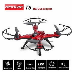 Original GOOLRC T5 2.4GHz 4CH 6-axis Gyro RC Quadcopter with Headless Mode One Key Return CF Mode 360 Eversion LED Light
