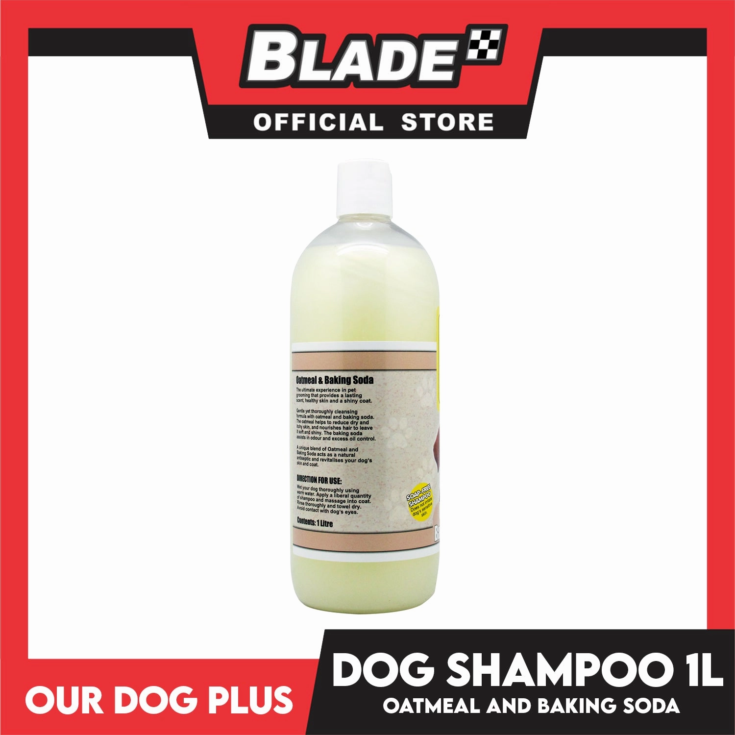 Our Dog Plus Oatmeal and Baking Soda Dog Shampoo 1 Liter