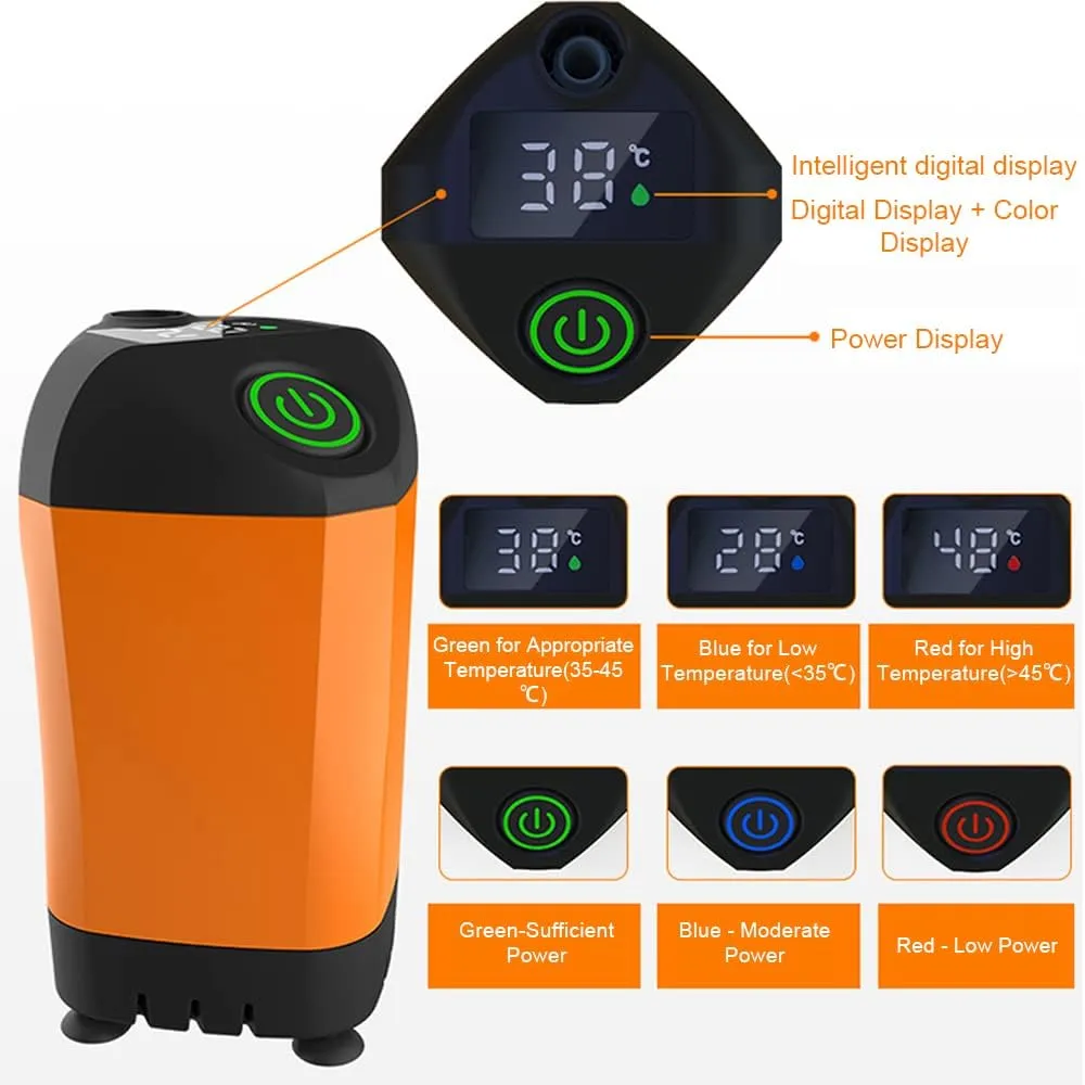 Outdoor Camping Shower Portable Electric Shower Pump IPX7 Waterproof for Camping Hiking Backpacking Travel Beach Pet Watering