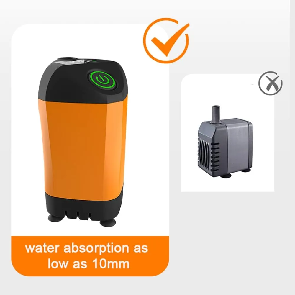 Outdoor Camping Shower Portable Electric Shower Pump IPX7 Waterproof for Camping Hiking Backpacking Travel Beach Pet Watering