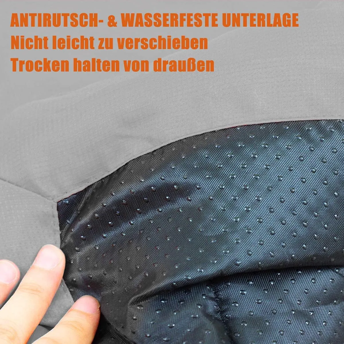 Outdoor Dog Bed, 35”x24“ Portable Camping Travel Dog Bed, Soft, Comfortable, Waterproof, Non-Slip, Machine Washable Easy to Clean Pet Mat for Small, Medium and Large Dog and Cat