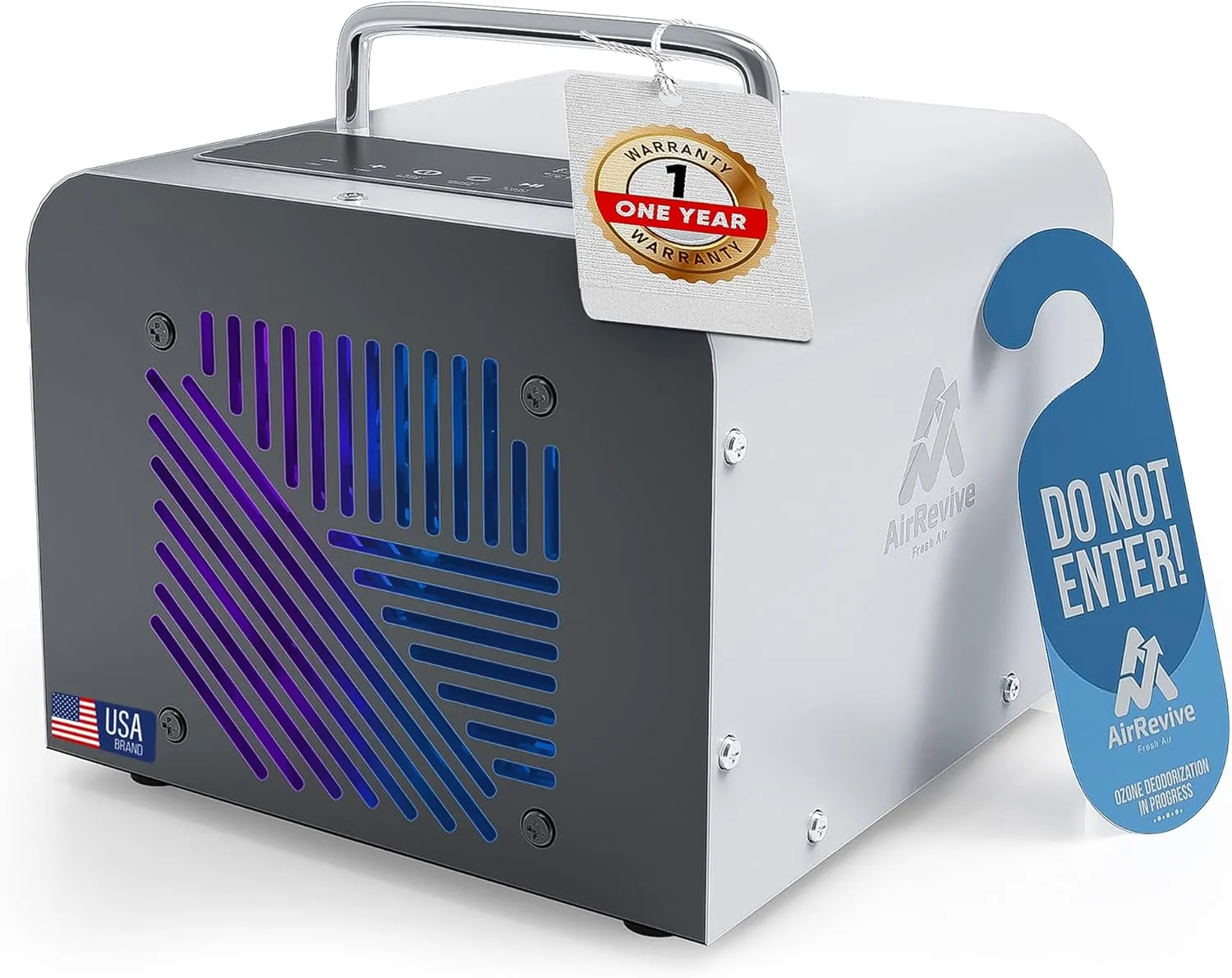 Ozone Generator- 100,000mg- Premium Ozone Odor Eliminator for home & commercial use- Portable Ozone Machine Odor Removal for Smoke, Pet & Other Smell- Large Areas Ionizer Air Purifier for Home, Car