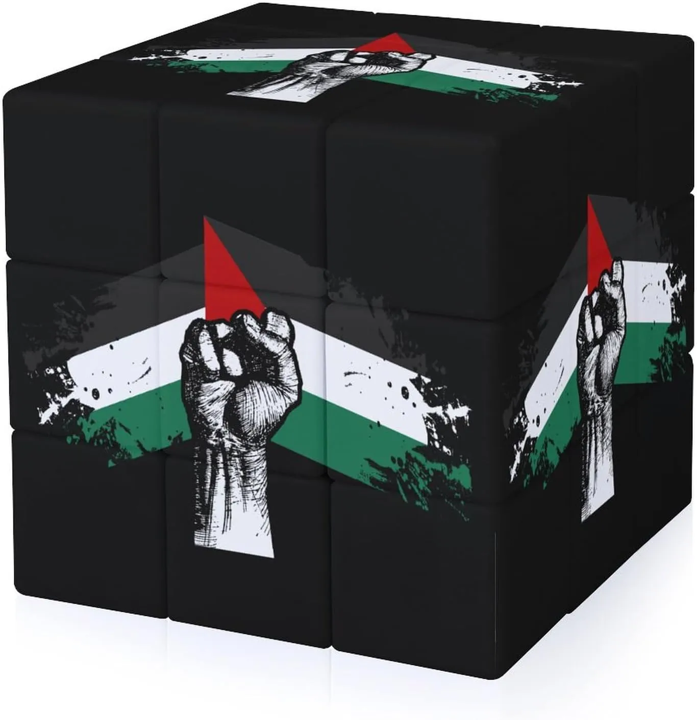 Palestinian Freedom Forces Funny 3x3x3 Cube Smooth Lightweight Puzzle for Adult Graphic Printing Travel