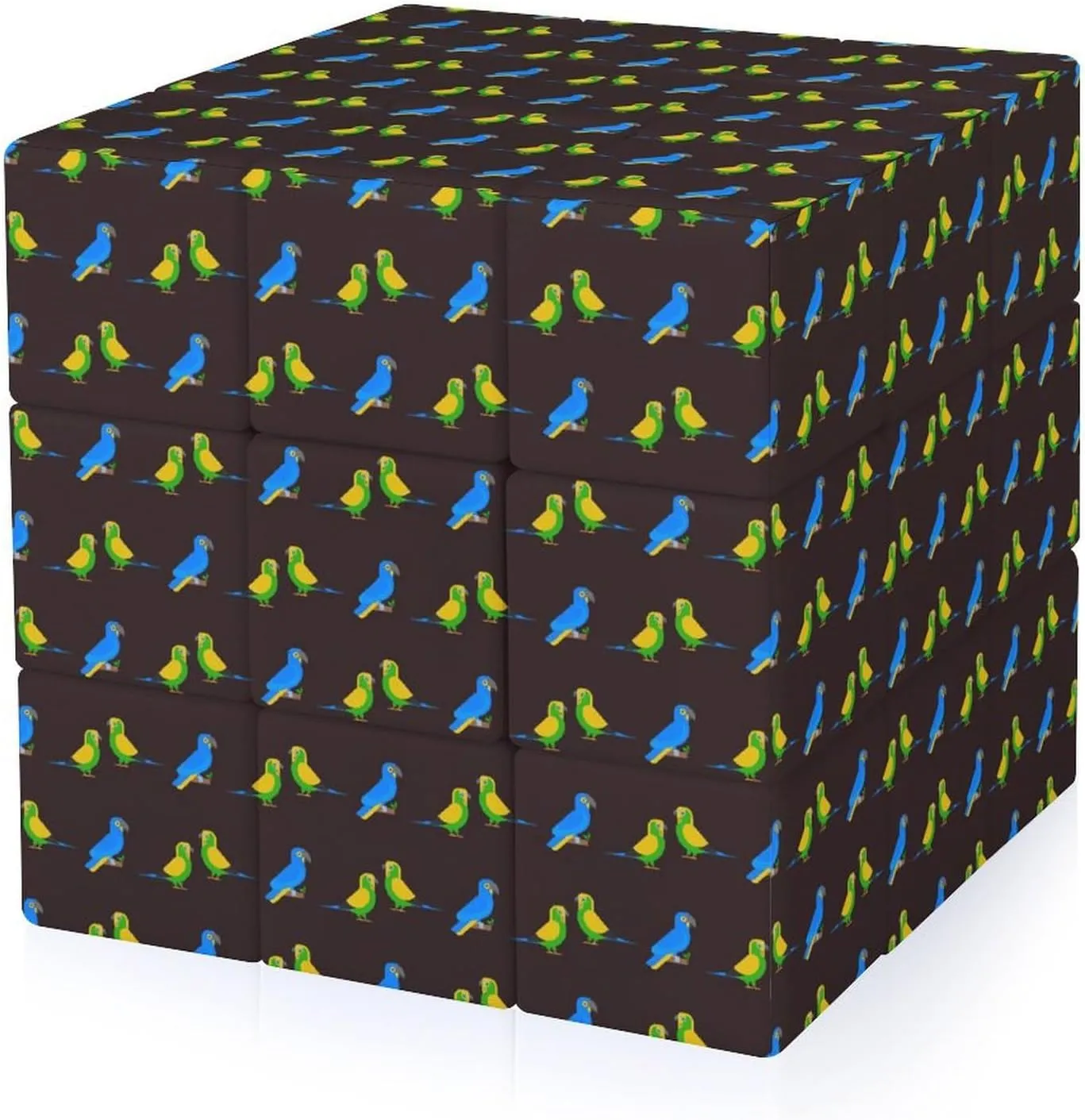 Parrots Birds Funny 3x3x3 Cube Smooth Lightweight Puzzle for Adult Graphic Printing Travel