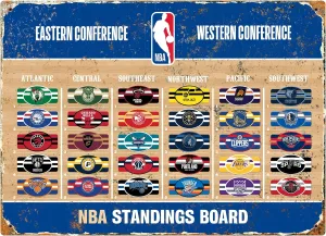 Party Animal NBA Magnetic Standings Board, Includes 30 NBA Team Magnets