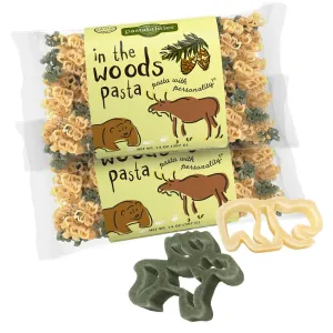 Pastabilities Fun Shaped Pasta for Kids - In the Woods - Fun Bear and Moose Animal Theme, Non-GMO Natural Wheat and Vegetable Pasta, All-Natural, Kosher Certified, Made in the USA, (2 Pack, 14 Oz)