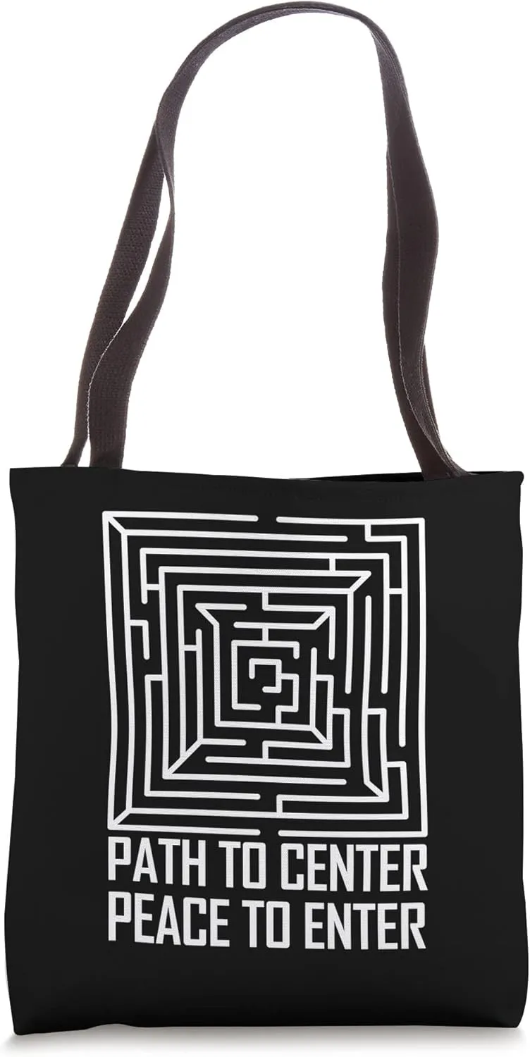 Path to Center Peace to Enter Maze Tote Bag