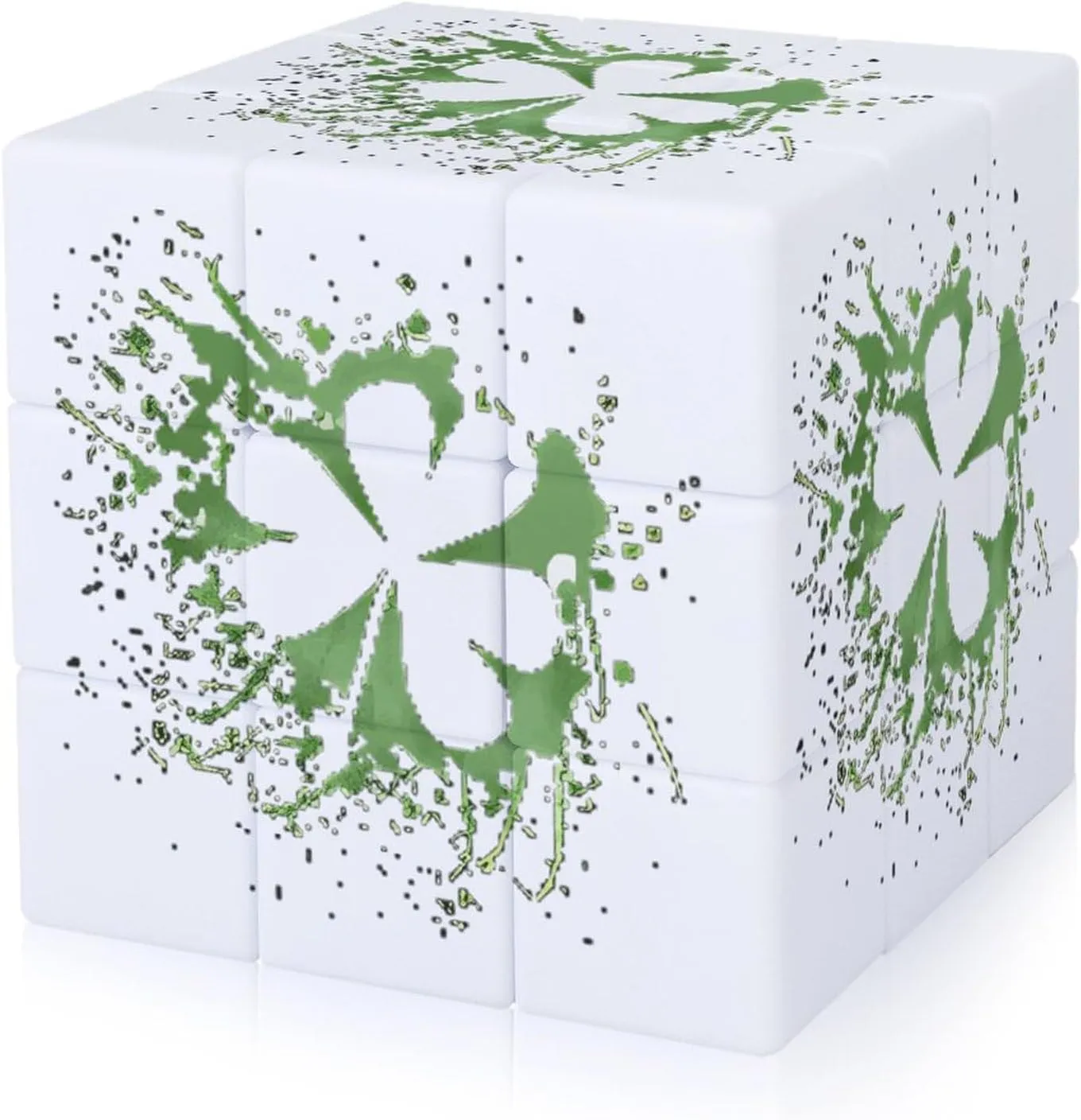 Patricks Clover Funny 3x3x3 Cube Smooth Lightweight Puzzle for Adult Graphic Printing Travel