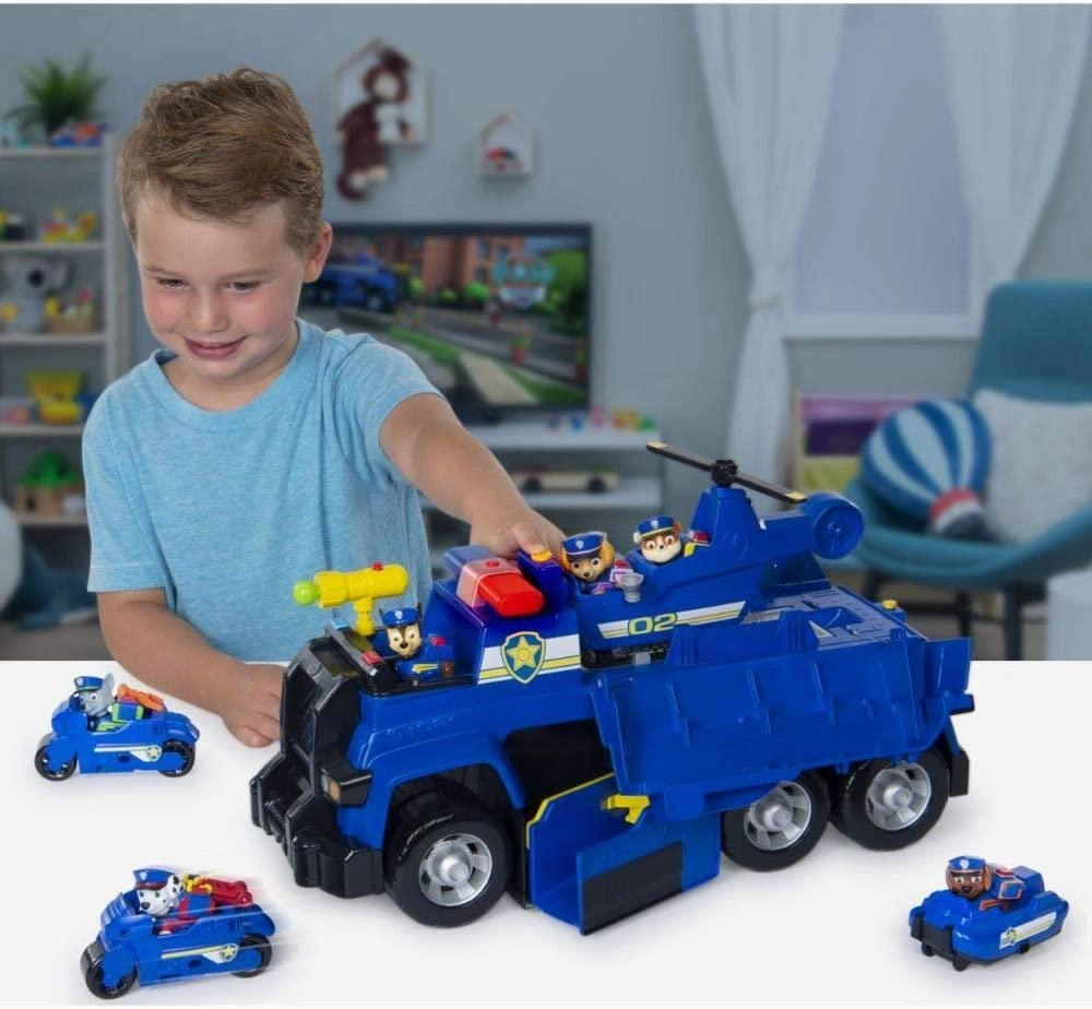 PAW Patrol 6058329 - Chase’s 5-in-1 Ultimate Police Cruiser with Lights and Sounds