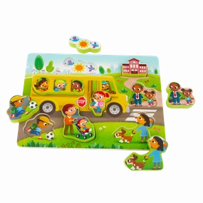 Peek & Explore - School Bus