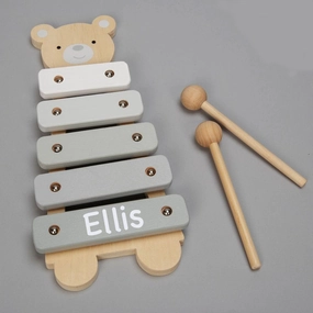 Personalised Teddy Wooden Xylophone