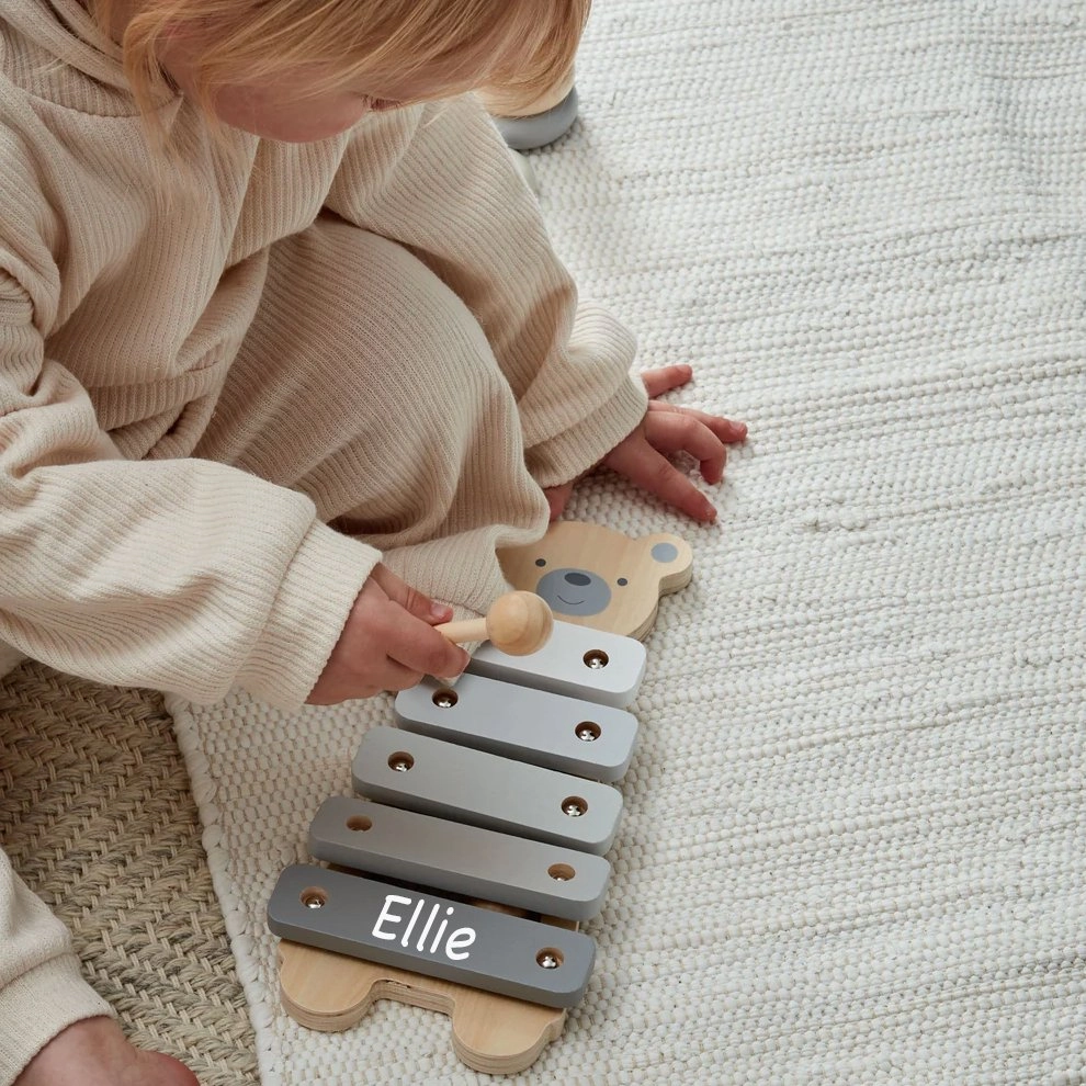 Personalised Teddy Wooden Xylophone