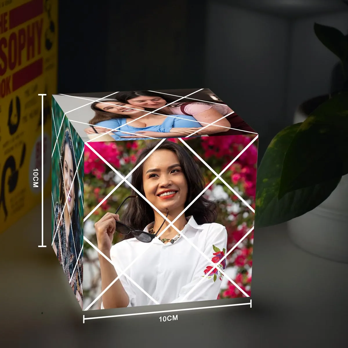 Personalized Photo Puzzle Cube Lamp For Mother's Day