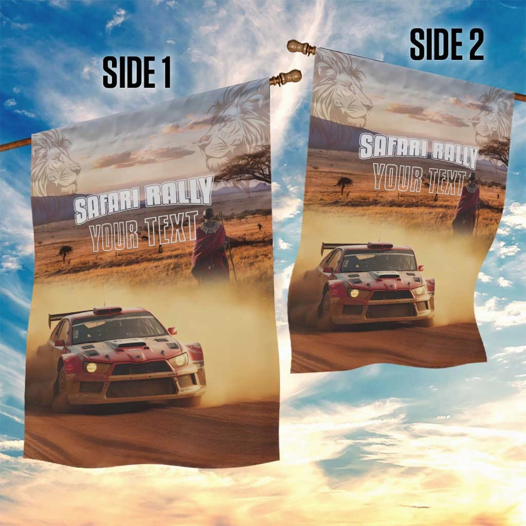 Personalized Kenya Safari Racing Car Garden Flag Come On Kenyan LT15