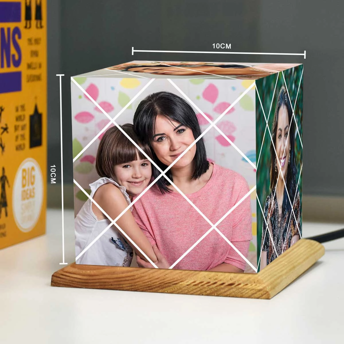 Personalized Photo Puzzle Cube Lamp For Mother's Day
