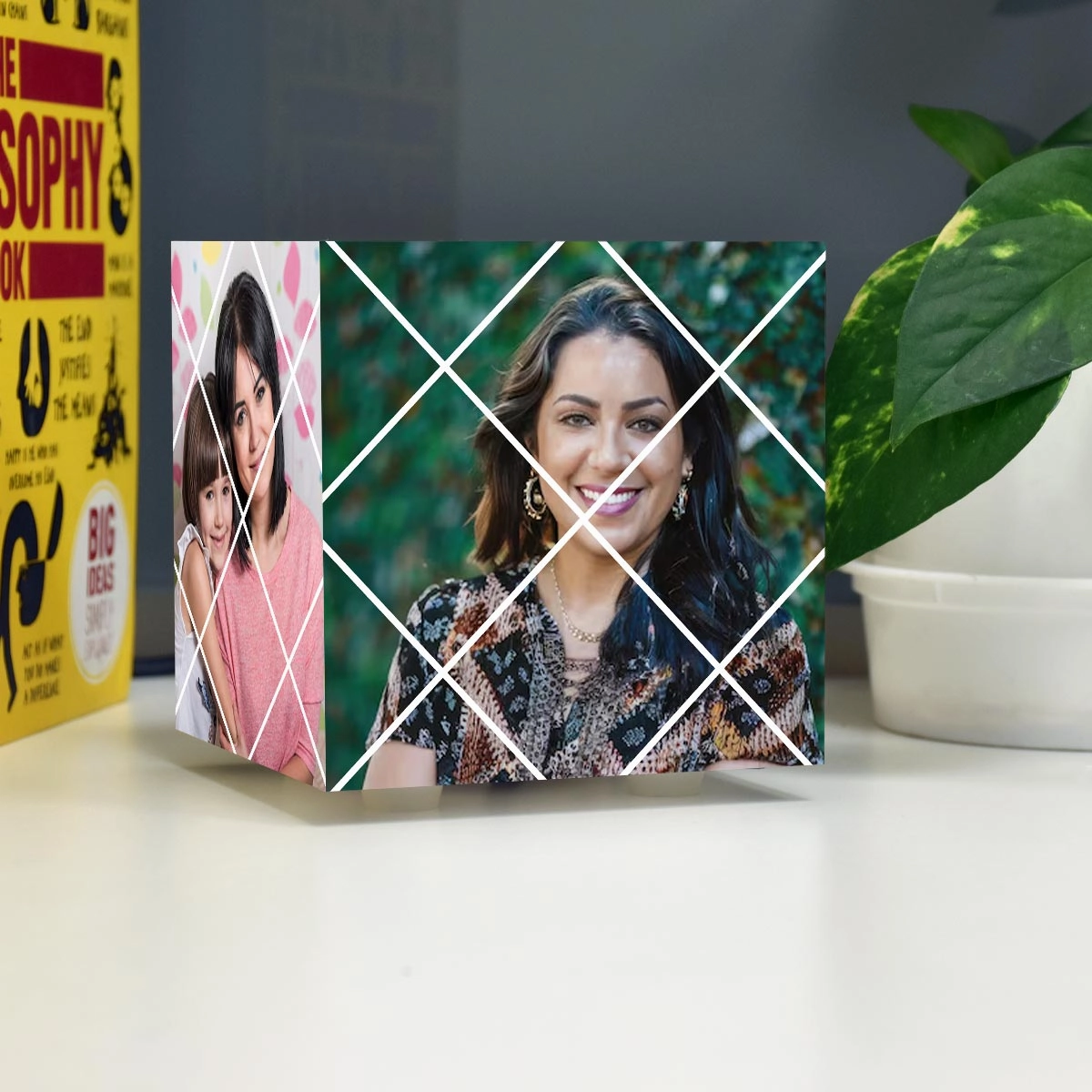 Personalized Photo Puzzle Cube Lamp For Mother's Day