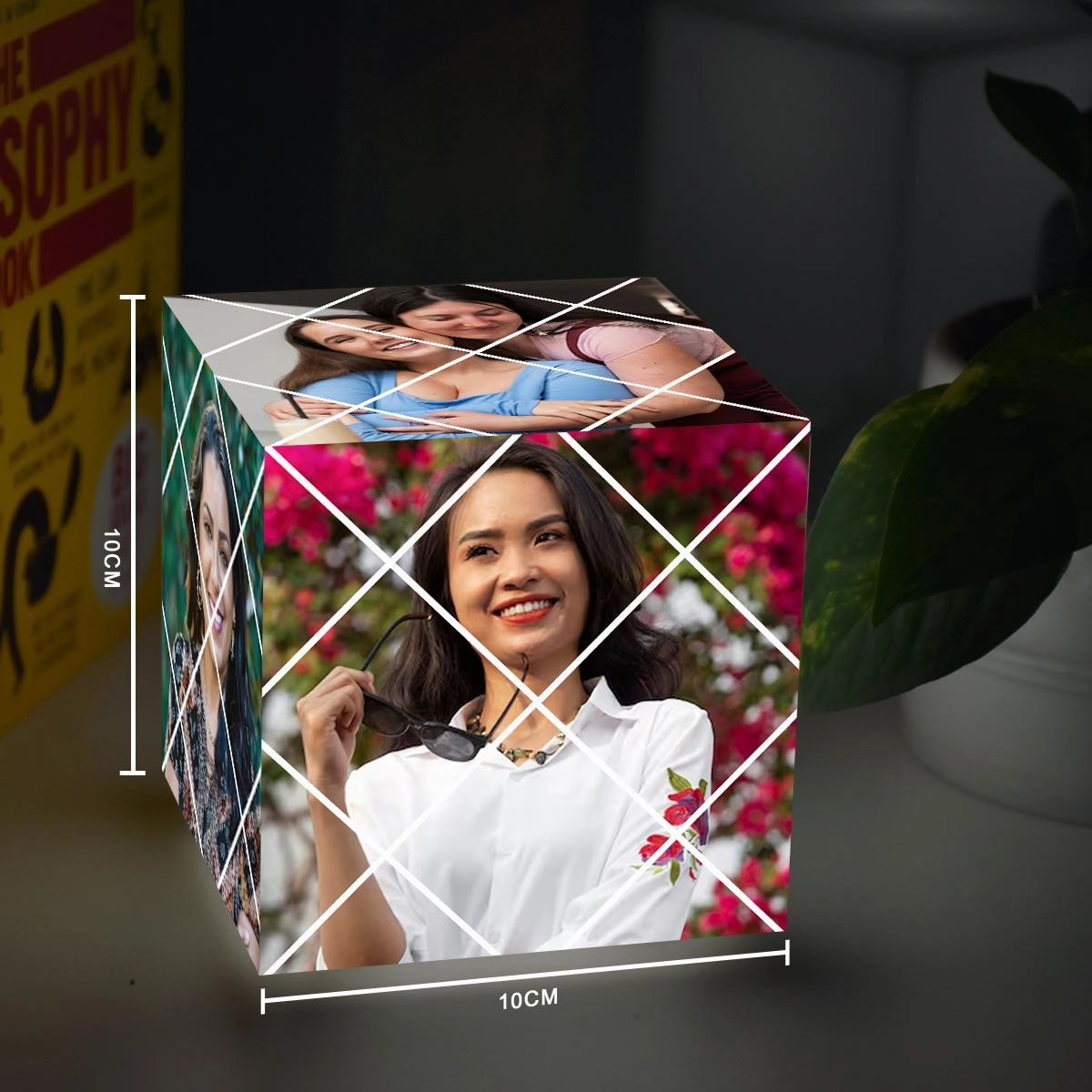 Personalized Photo Puzzle Cube Lamp For Mother's Day