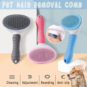 Pet Dog Cat Grooming Comb Brush Tool Gently Removes Loose Undercoat Knots Mats