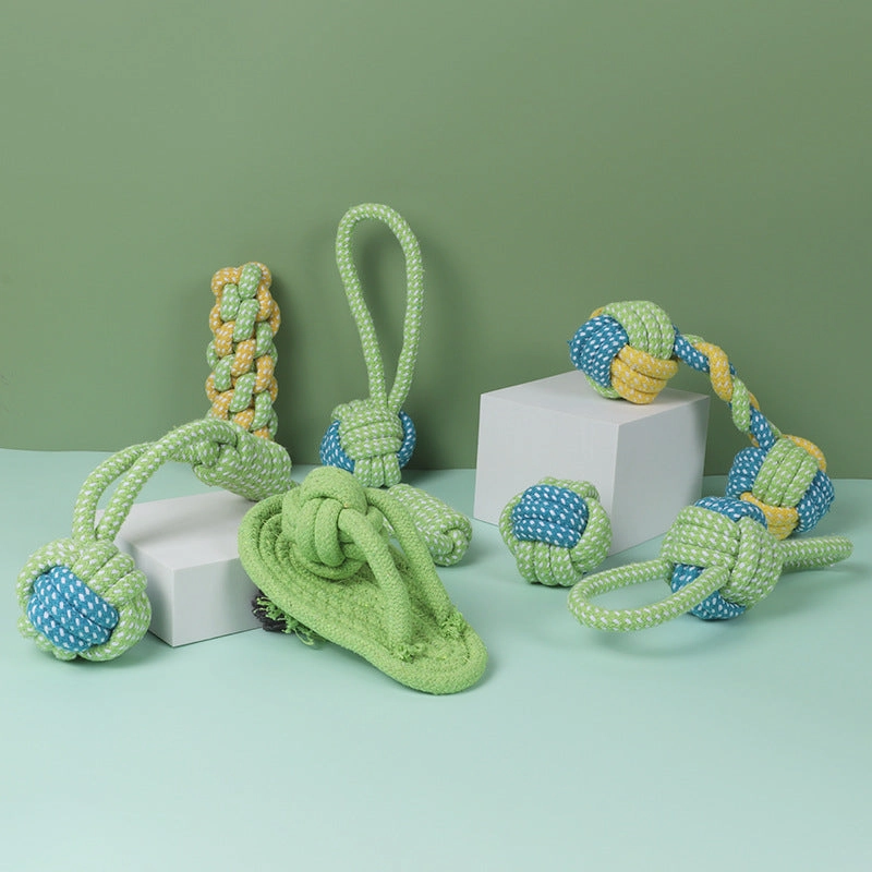 Pet Dog Knotted Rope Pull Tug Toy