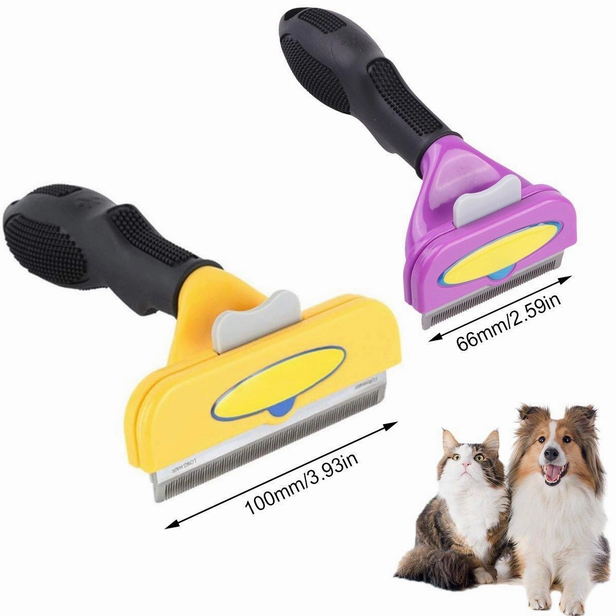 Pet Hair Removal Brush Deshedding Tool for Cats Dogs Grooming Comb Fur Remover