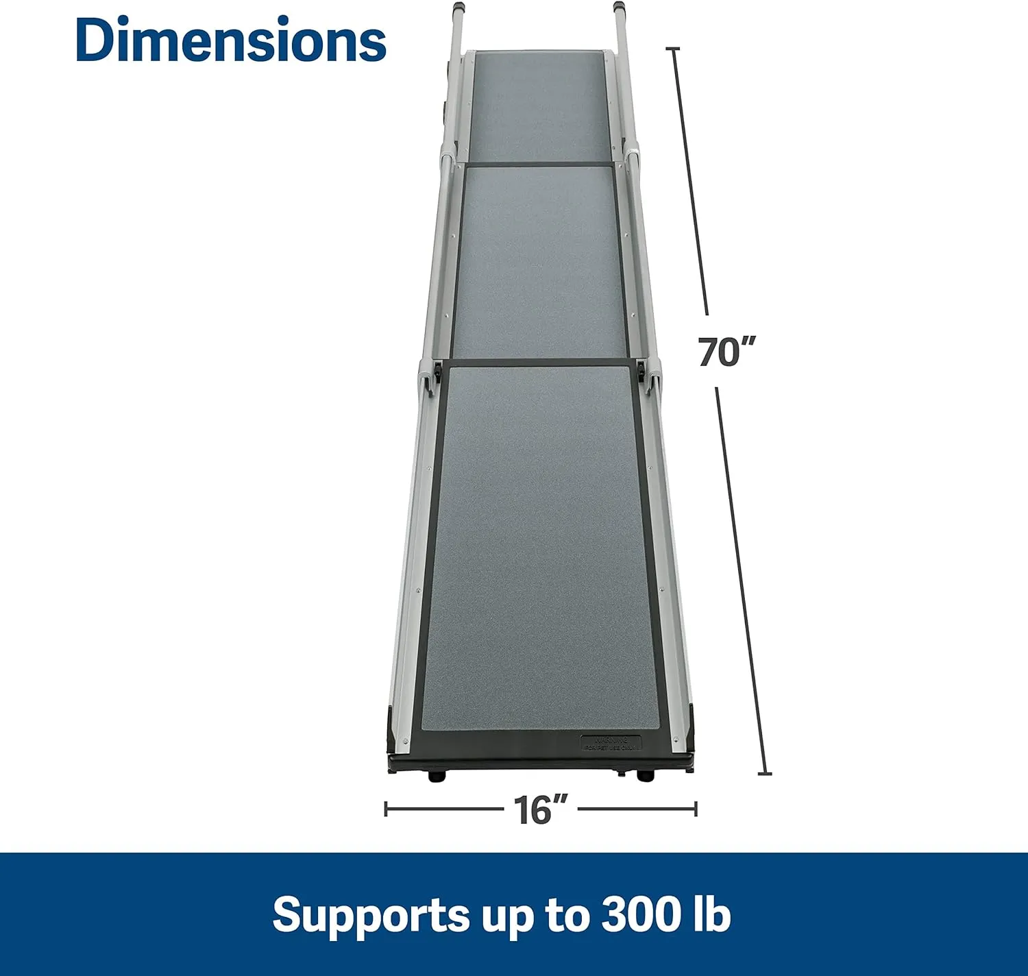 PetSafe Happy Ride Compact Telescoping Dog Ramp, Portable Pet Ramp for Cars, Trucks & SUVs with Adjustable Sizing