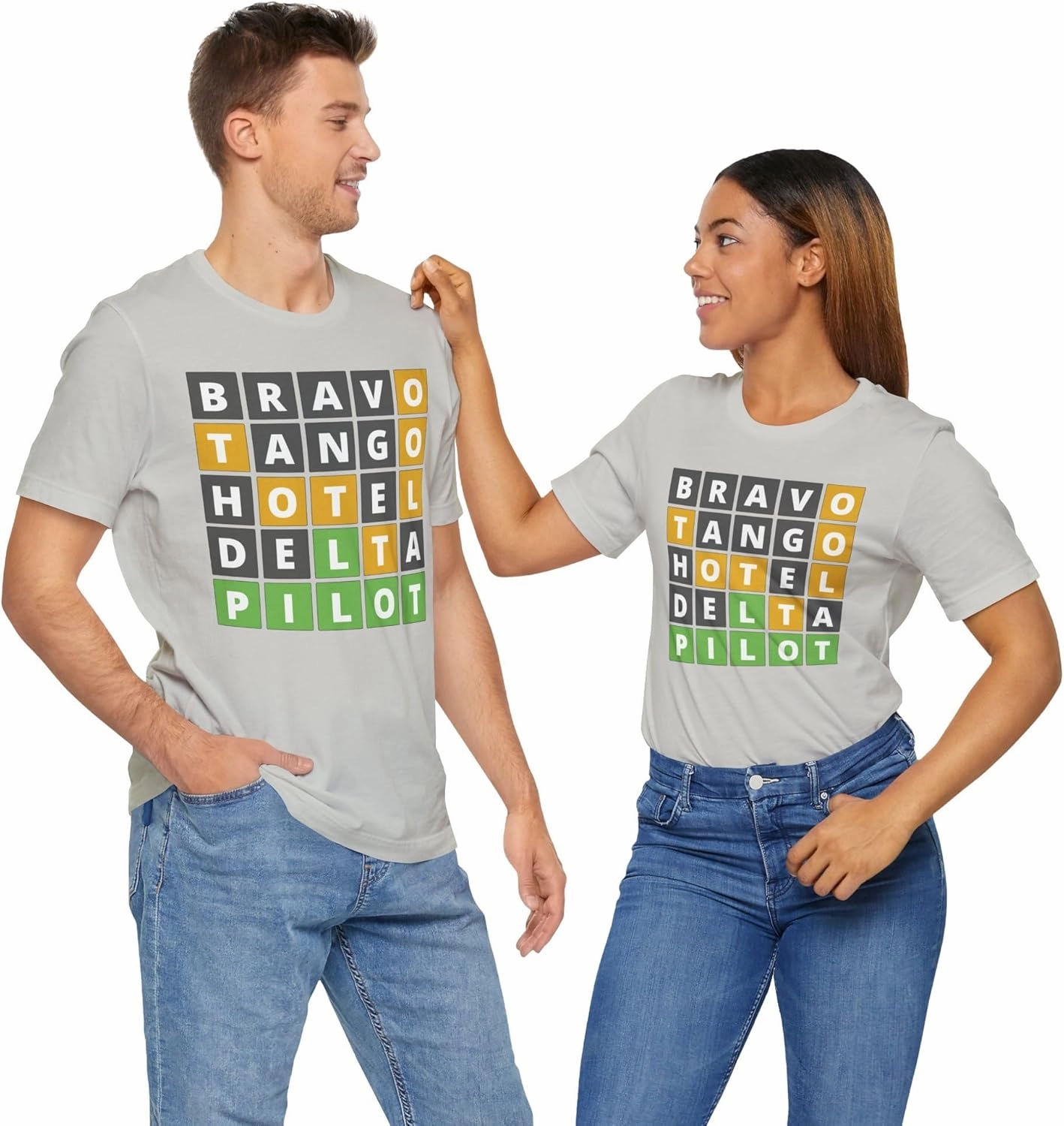 Pilot Wordle Tee, Pilot T-Shirt, Aviation Shirt, Airplane Tee, Wordle Lover T-Shirt