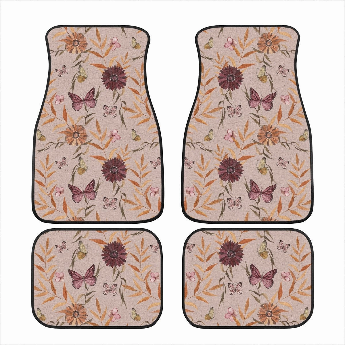 Pink Butterflies Car Floor Mats