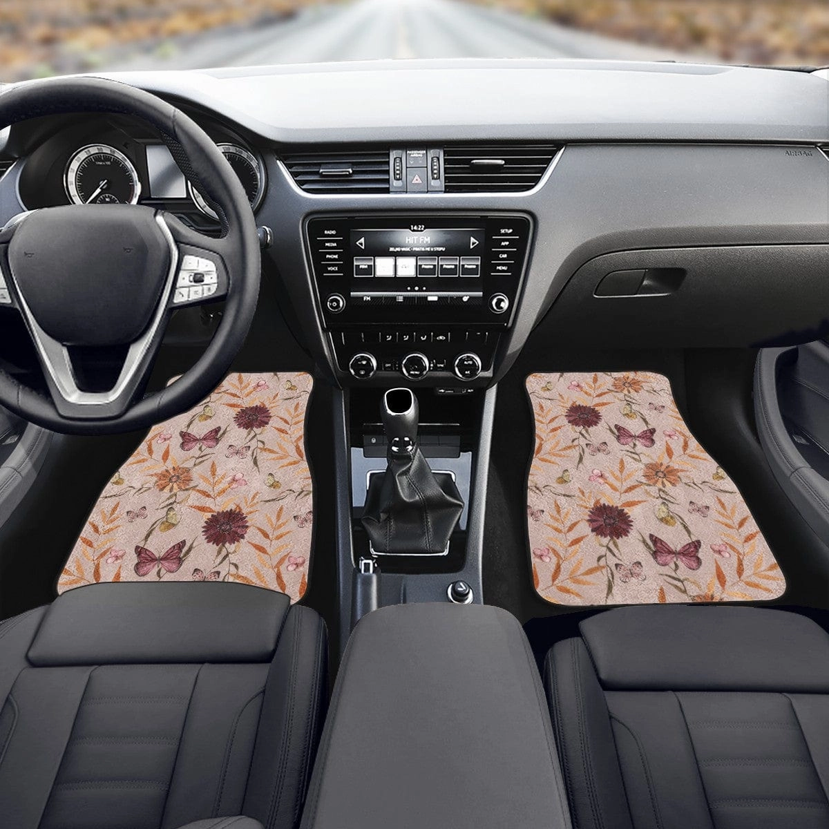 Pink Butterflies Car Floor Mats