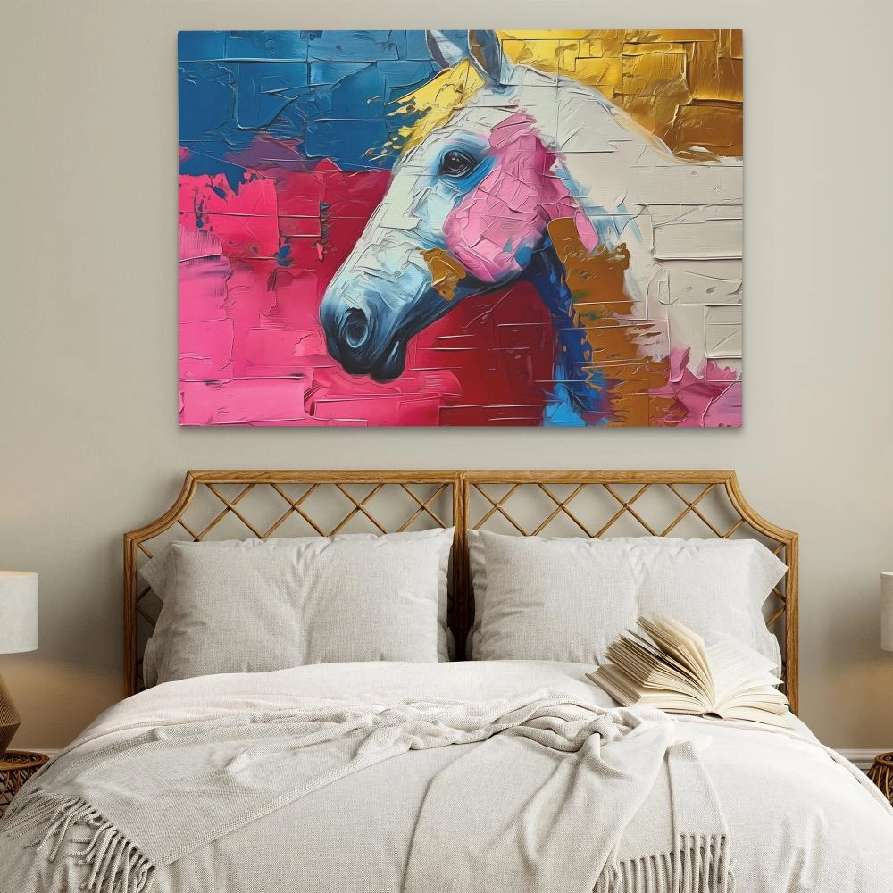 Pink Racing Horse
