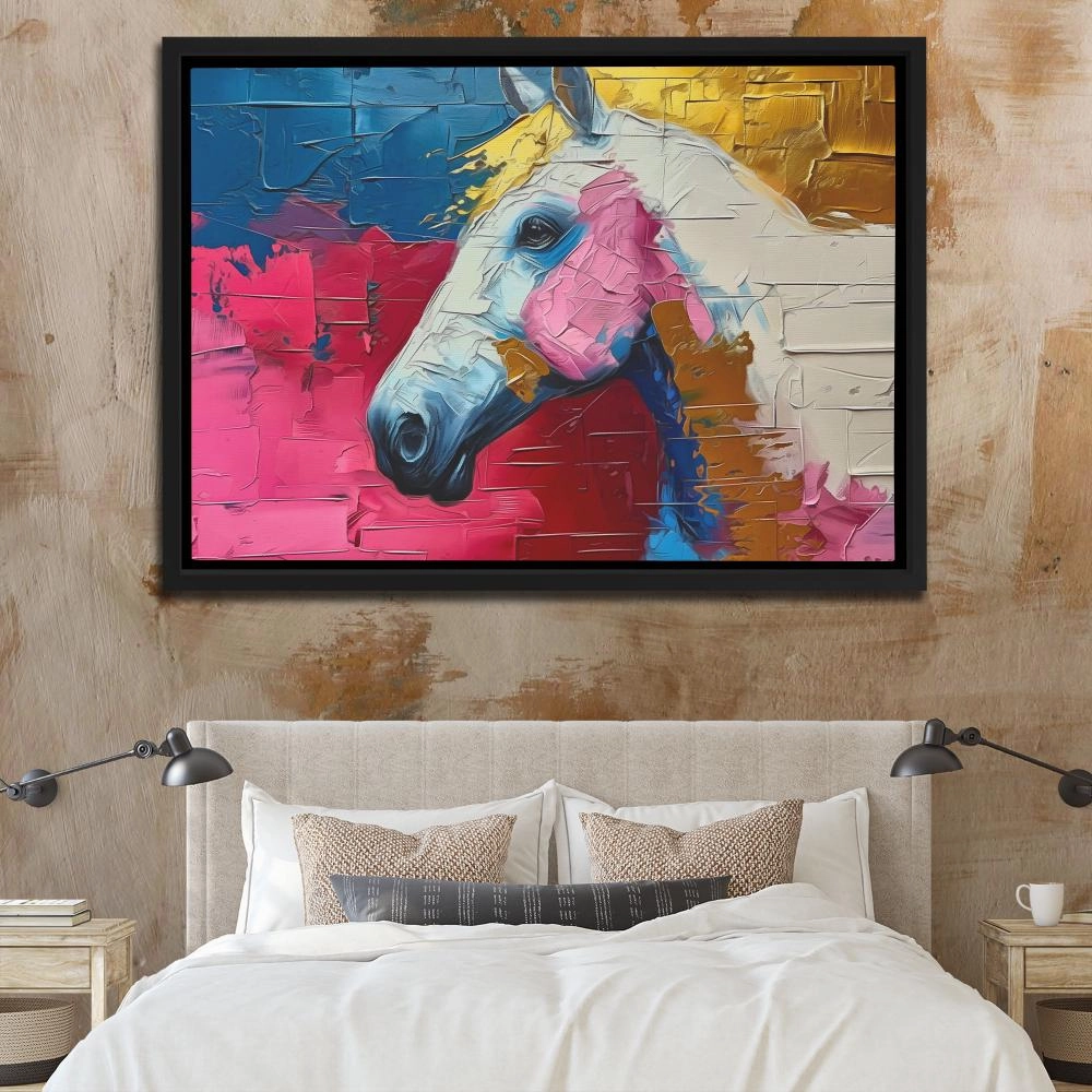Pink Racing Horse