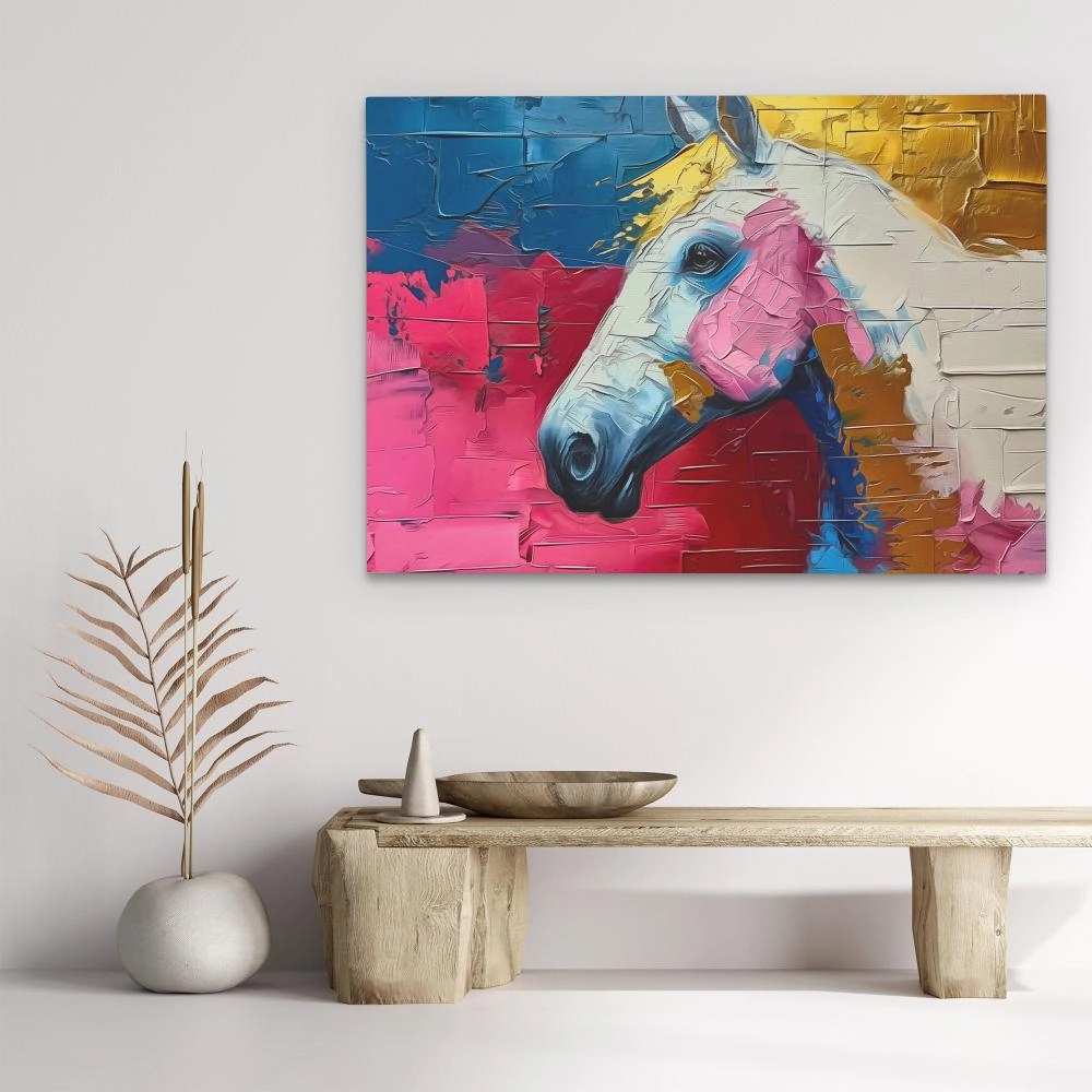 Pink Racing Horse