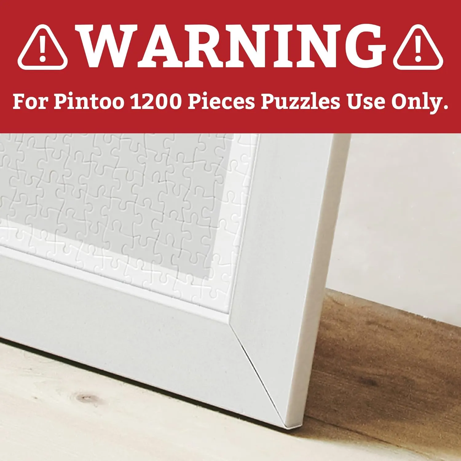 Pintoo Jigsaw Puzzle Frame Tailor-made 1200 Pieces Puzzle ONLY - Cool Gray - Effortless & Toolless Assembly NO Glue Required [W1064]