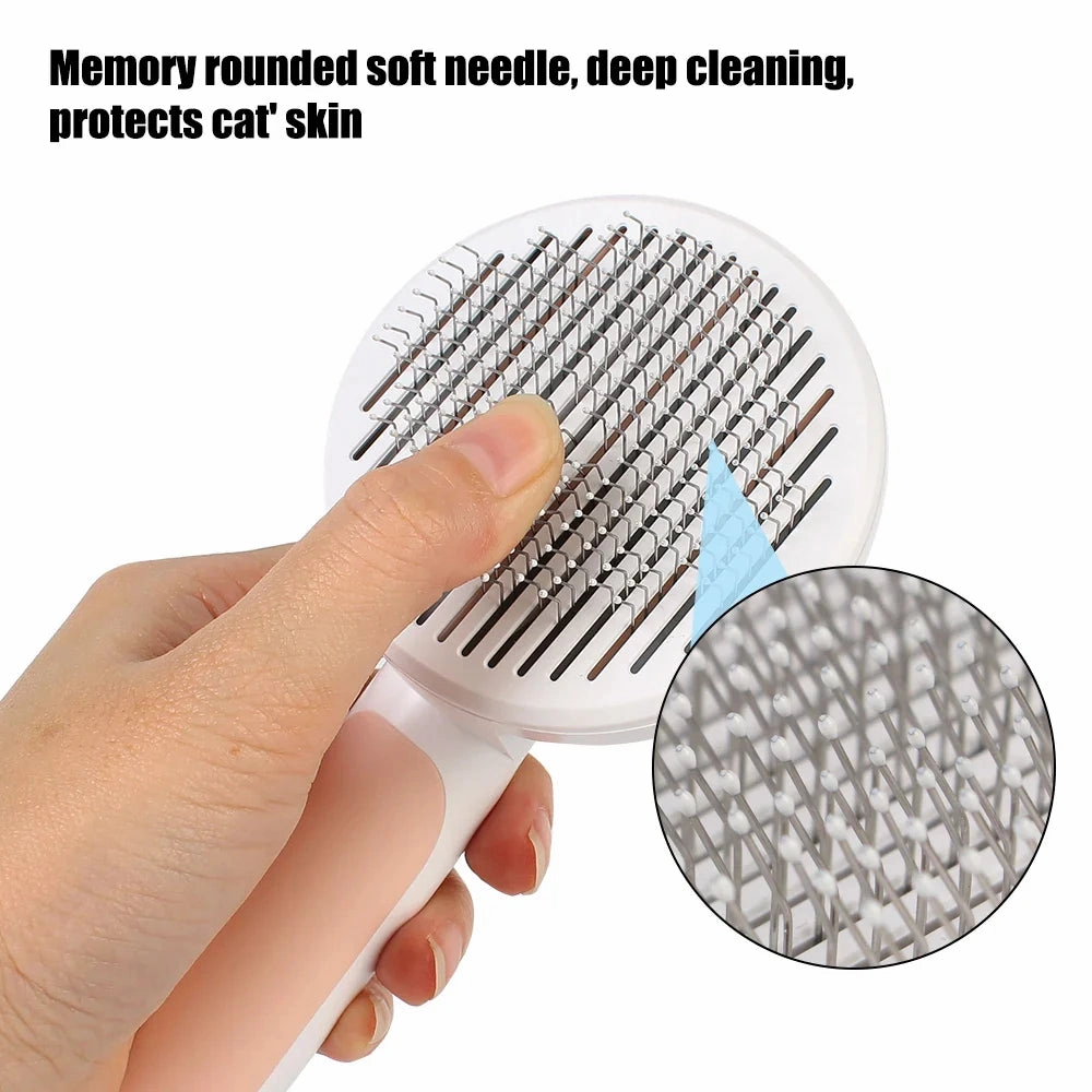 Plastic Cleaning and Beauty Products Cat Hair Cleaner Pet Comb Self Cleaning Brush Pet Accessories