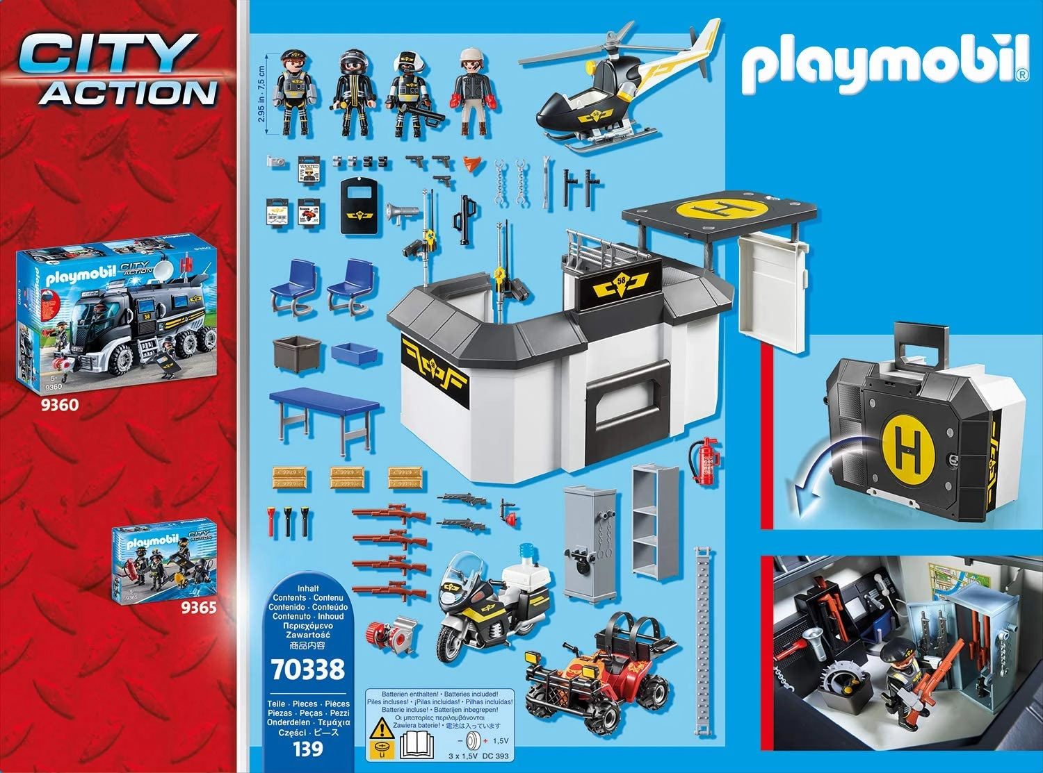 Playmobil 70338 Take Along Tactical Unit Headquarter