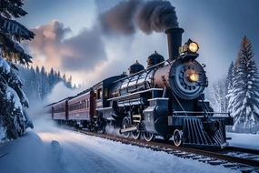 Polar Express Adventure 500 Pieces Wooden Jigsaw Puzzle, Educational Fun, Family Games, Creative Gift, Challenging Toys for Adults and Kids